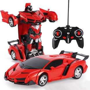 问陆变形(陆变形)遥控汽车，金刚机器人可充电网红儿童玩具车男孩子生日礼物