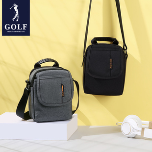 golf男士小方包斜挎包小挂包，帆布包休闲运动迷你背包男出行单肩包