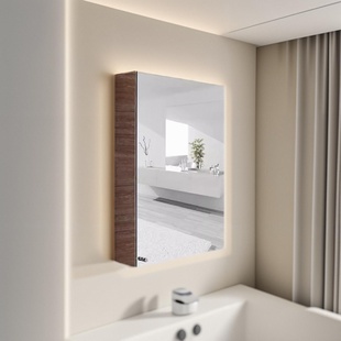 浴室镜柜304不锈钢卫浴生间壁挂墙式洗漱台储物吊柜现代简约镜子