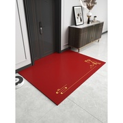 地毯pvc可擦洗入户门垫，新中式进门门口踩脚垫，可裁剪玄关防滑地垫