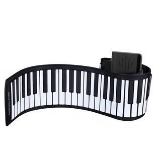 61键手卷钢琴88键专业版加厚折叠琴软键盘便携式初学者成人电子琴
