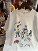 美式复古vintage 玩具总动员 涂鸦卡通图案 宽松纯棉男女短袖T恤