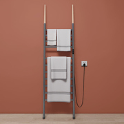 『雨季毛巾烘干神器』浴室，智能落地电加热，浴巾架家用碳纤维免打孔
