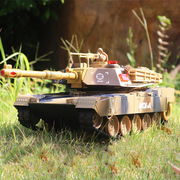 2.4g超大号对战遥控坦克模型充电可发射越野履带式遥控玩具车孩