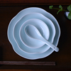 景德镇陶瓷餐具套装新中式碗盘家用菜盘高温瓷青瓷餐具菜盘一人食
