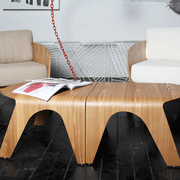 木质茶几现代简约北欧风日式艺术可拆分客厅小户型家用设计师