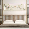新中式卧室装饰画晶瓷画床头挂画有框画现代简约客厅壁画沙发背景