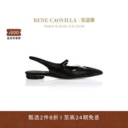 RENE CAOVILLA女士RAQUEL系列水钻尖头平底单鞋RC