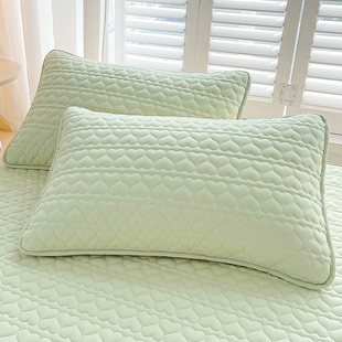 夹棉枕套一对装家用48x74cm防水枕头套单个枕头枕芯内胆套装2