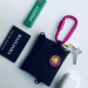 辛普森零钱卡包挂脖创意户外运动公交卡银行卡钥匙包mini随身小包