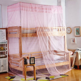 家用双层床蚊帐高低床子母床上下铺，1.2米1.5m一体，连体蚊帐带支架