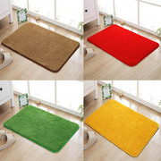家用金黄色门口进门地垫，卧室门厅大红色，喜庆地毯浴室草坪绿色脚垫