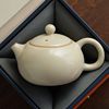 米黄汝窑茶壶陶瓷西施壶功夫茶具套装小单个泡茶器喝茶家用泡红茶