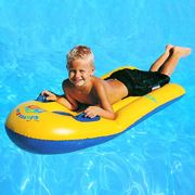 板加厚儿童冲浪游泳滑水手水上充气浮水床板小孩带把坐艇上玩具船
