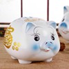 陶瓷猪储蓄罐超大号，猪钱币硬币存钱灌家用创意生日开业