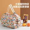 日式百褶包大容量超市购物袋便携折叠尼龙布拉链包加牢大号环保袋