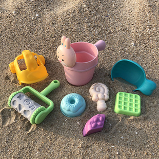 儿童宝宝沙滩玩沙戏水玩具浴室洗澡温泉戏水水车水勺沙模玩具