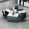 创意办公桌职员桌3/5多人位员工桌办公工位办公桌椅组合办公家具