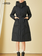 DTCD长羽绒服女收腰款2023冬季加厚保暖精致高级感修身显瘦外套