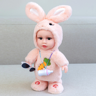 兔子毛绒玩具娃娃女孩学说话玩偶会说话的小布娃娃女童复读公仔女