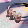 心心相印硅胶管琉璃珠 适用于周生大生等黄金琉璃珠 皮绳手链DIY
