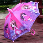 小女孩儿童小雨伞幼儿园小学生可爱粉色公主直柄半自动防水套遮阳