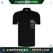 香港直邮Versace 男士黑色短袖POLO衫 E3GWA7T9-36571-899