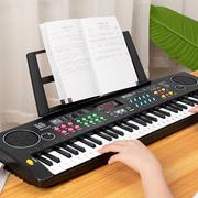 61键仿钢琴儿童电子琴学生音乐，启蒙玩具乐器生日礼物男女童电子琴