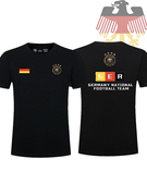 德国队世界杯欧洲杯德意志日耳曼足球迷服男女，圆领短袖宽松t恤衫