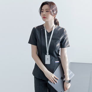 韩版男女洗手衣护士服刷手衣服口腔医院整形医生白大褂分体套装