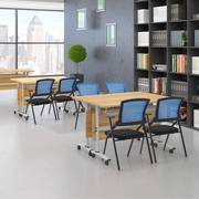 培训椅带桌板会议室桌椅一体，凳子可折叠椅办公会议椅带写字板椅子