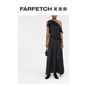 Zadig&Voltaire女士荷叶边单肩礼服FARFETCH发发奇