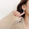 韩版长款流苏珍珠耳环S925银针百搭气质东大门耳饰品网红耳坠
