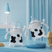 新生儿奶瓶硅胶防摔防胀宽口径奶瓶牛奶宝宝家用断奶奶瓶多款容量