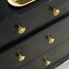 黄铜玫瑰花拉手橱柜门衣柜抽屉，美式法式金色纯铜，柜子轻奢单孔把手