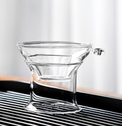 透明玻璃茶漏过滤细网茶滤功夫茶具简约茶具高档耐热玻璃滤茶器