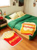 一拾一卧室创意地毯趣味可爱儿童房间装饰床边毯异形撸猫感小薯条