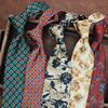 领带男正装商务韩版复古印花英伦风欧美9CM手打款学生上班职业装