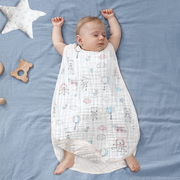 婴儿睡袋夏季薄款纯棉纱布宝宝，背心式新生，儿童防踢被夏天睡觉护肚