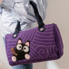 可爱奇乐猫女士帆布紫色糖果拎包休闲手拎包托特手提包810058