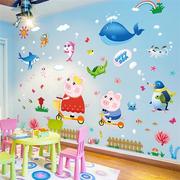 卡通墙贴画女孩卧室墙上贴纸宝宝儿童房墙面装饰幼儿园墙壁纸自粘