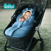 婴儿抱被新生儿睡袋秋冬季加厚防风，外出包被宝宝，初生用品防惊跳