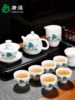 德化羊脂玉瓷功夫茶具套装家用轻奢高级简约陶瓷，茶壶盖碗茶杯送礼