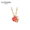 Les Nereides卡罗拉玫瑰系列 玫瑰与珍珠吊坠 项链轻奢女款锁骨链