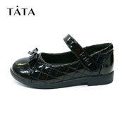 tata童鞋女童公主皮鞋，春秋季单鞋演出小黑鞋品牌断码处理
