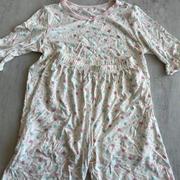 外贸曼拟粉莫代尔舒适面料，女宝宝儿童夏季睡衣家居服套装可选微瑕
