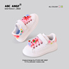 ABC ANGF草莓熊儿童板鞋2024秋款儿童运动鞋轻便小白鞋