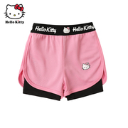 Hello Kitty童装女童夏款休闲裤子短裤运动短裤