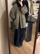  韩国 OBJECT洋气休闲棉服女 23冬季保暖厚外套