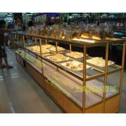 钛合金展柜面包架蛋糕房展柜中岛面包柜精N品货架面包展示柜